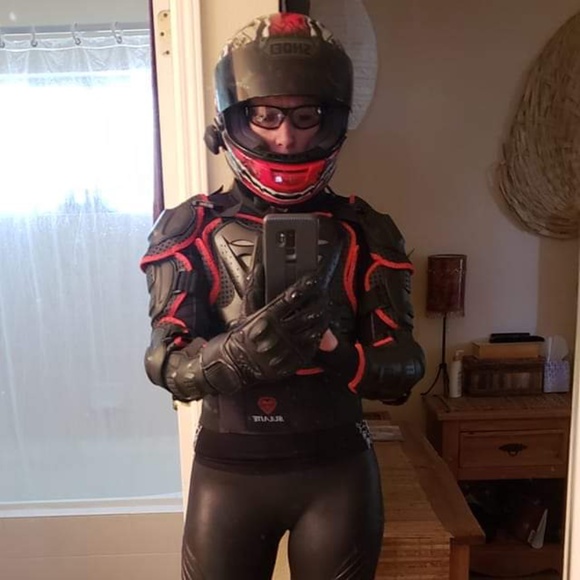 Sulaite Motocross Body Armor Jacket. Black and Red. Unisex. Size M - Picture 9 of 9